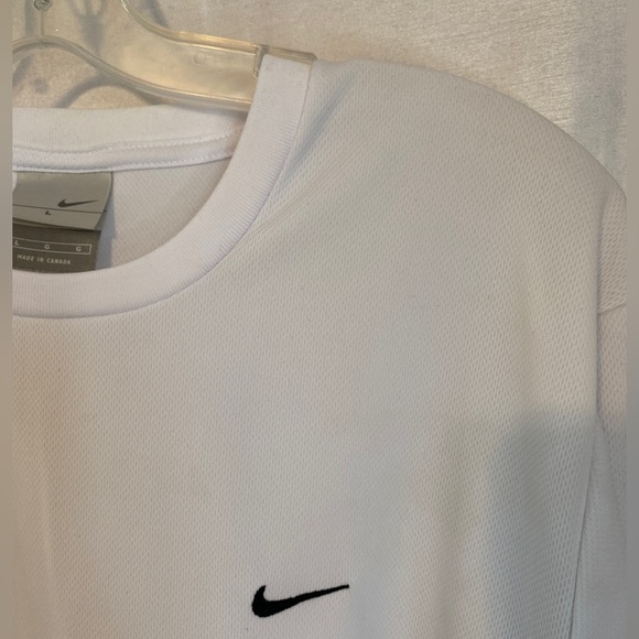 Nike Dri-Fit Advantage Long Sleeve Top White Adult Lg - Picture 4 of 10